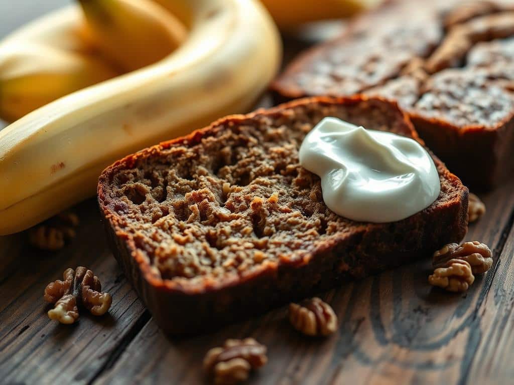 Greek yogurt and banana bread