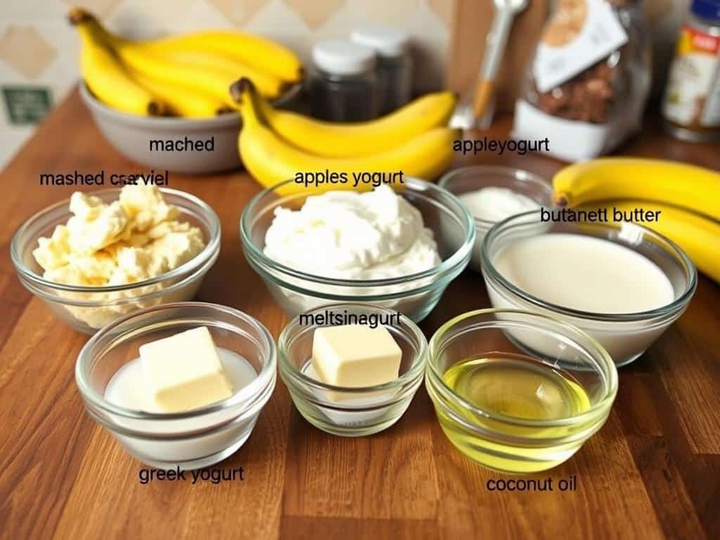 Oil substitutes for banana bread